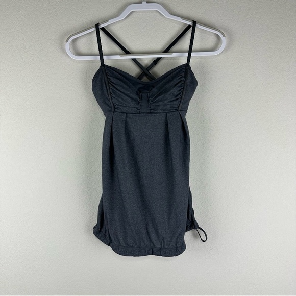Lululemon Goal Gray Graceful Flow Athletic Athleisure Tank Top Size 4 - Picture 1 of 6